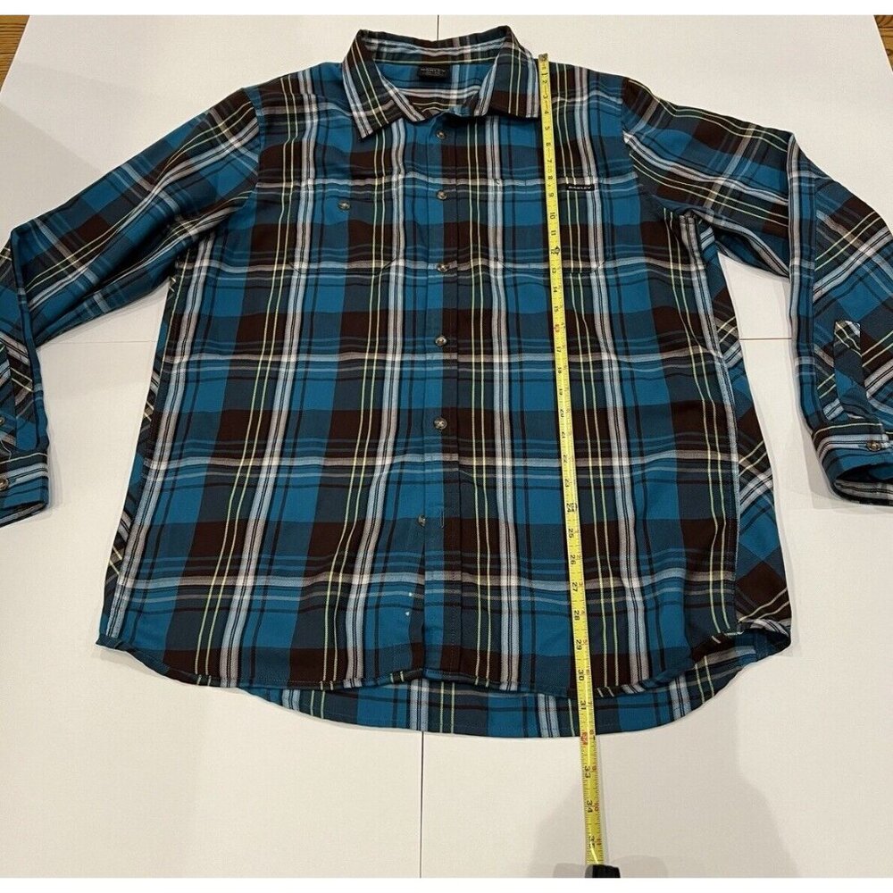 Oakley Light Flannel Plaid Button Front Long Sleeve Shirt - Men's Size XL - Picture 7 of 11
